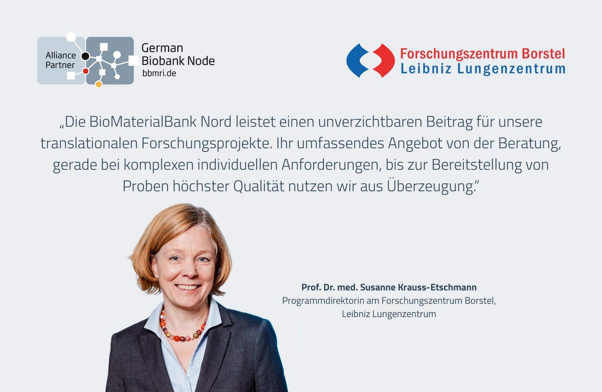 Testimonial BMBNord SKrauss Etschmann   Biobanken verstehen